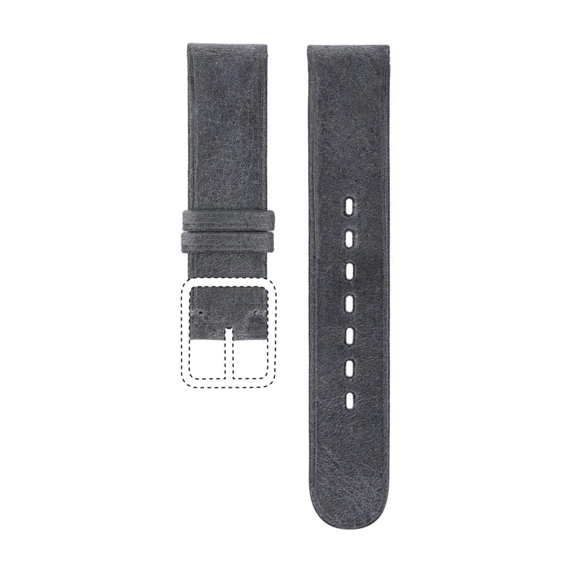 Grey Leather Strap for TYPE 1 and TYPE 8