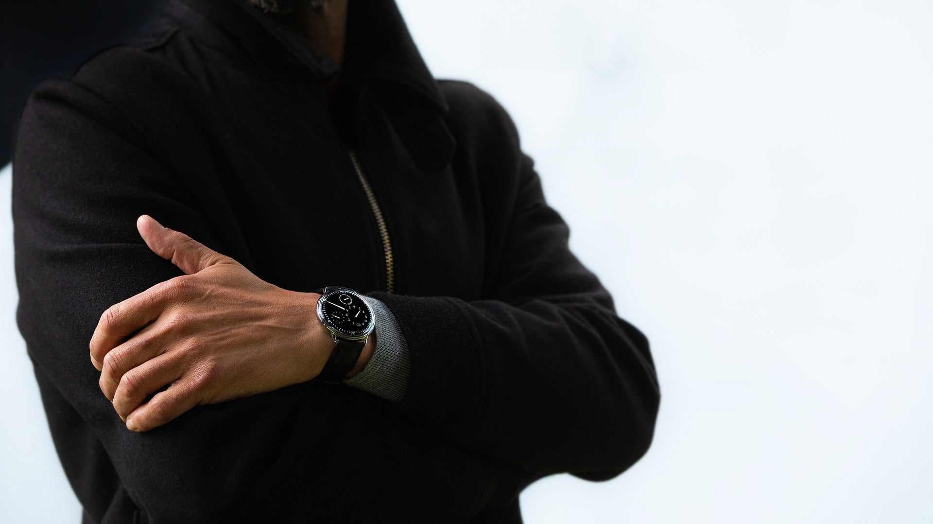 Buy the Ressence TYPE 1 Round Black | Essential Titanium Watch