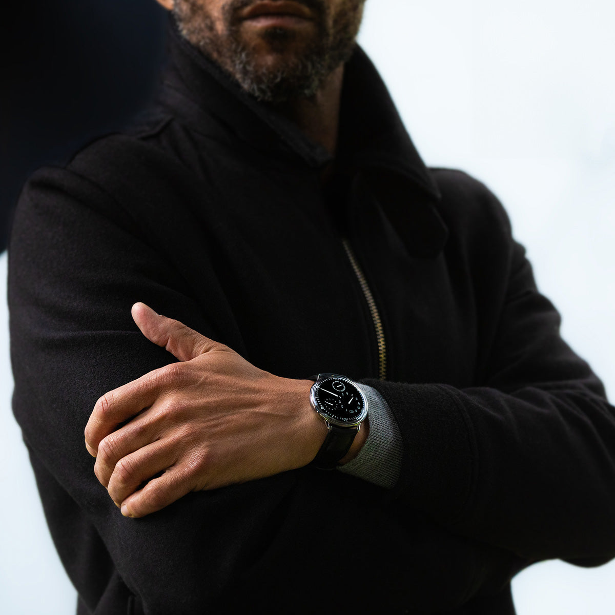 Buy the Ressence TYPE 1 Round Black | Essential Titanium Watch